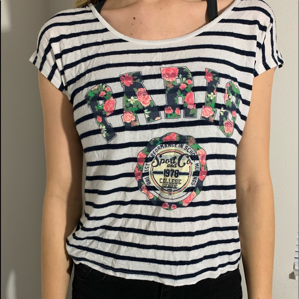 cute paris open back top